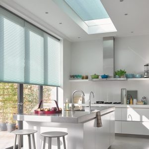 plissé luxaflex blauw